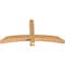 Ekena Millwork Bellingham Timber Gable Bracket, Western Red Cedar, 48"W x 24"H x 3 1/2"D x 3 1/2"F, 12/12 Pitch GBW048X24X0404BEL00SWR - alternate 5